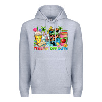 Heather Grey teacher off duty coffee cups Premium Hoodie - Zillion Design Studio