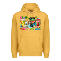 Mustard teacher off duty coffee cups Premium Hoodie - Zillion Design Studio