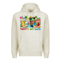 Oatmeal Heather teacher off duty coffee cups Premium Hoodie - Zillion Design Studio