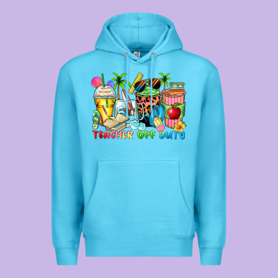 Teacher Off Duty Coffee Cups Premium Hoodie Designed By Zillion Design Studio
