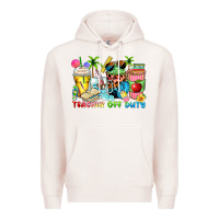 Pale Pink teacher off duty coffee cups Premium Hoodie - Zillion Design Studio