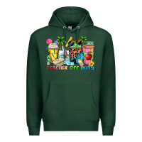 Sports Green teacher off duty coffee cups Premium Hoodie - Zillion Design Studio