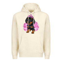Sandshell Balerina Dachshund With Tutu Premium Hoodie - RanaPortraitStore