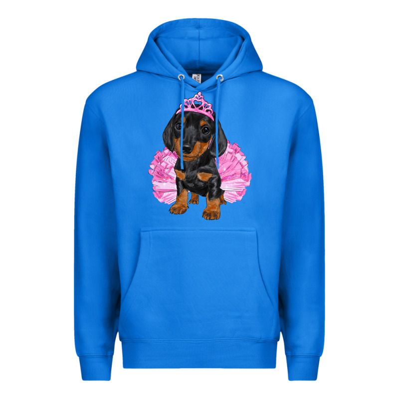 Balerina Dachshund With Tutu Premium Hoodie by RanaPortraitStore | Teevron