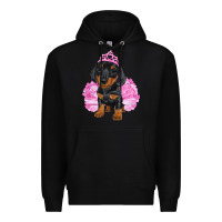 Balerina Dachshund With Tutu Premium Hoodie | Teevron