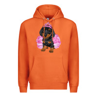 Carrot Balerina Dachshund With Tutu Premium Hoodie - RanaPortraitStore