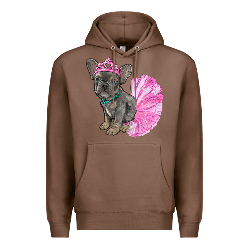 Balerina French Bulldog With Tutu Premium Hoodie by RanaPortraitStore | Teevron