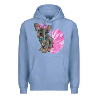 Colony Blue Balerina French Bulldog With Tutu Premium Hoodie - RanaPortraitStore
