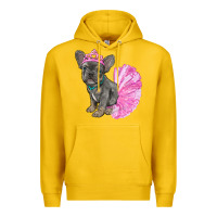 Lemon Balerina French Bulldog With Tutu Premium Hoodie - RanaPortraitStore