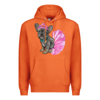 Carrot Balerina French Bulldog With Tutu Premium Hoodie - RanaPortraitStore