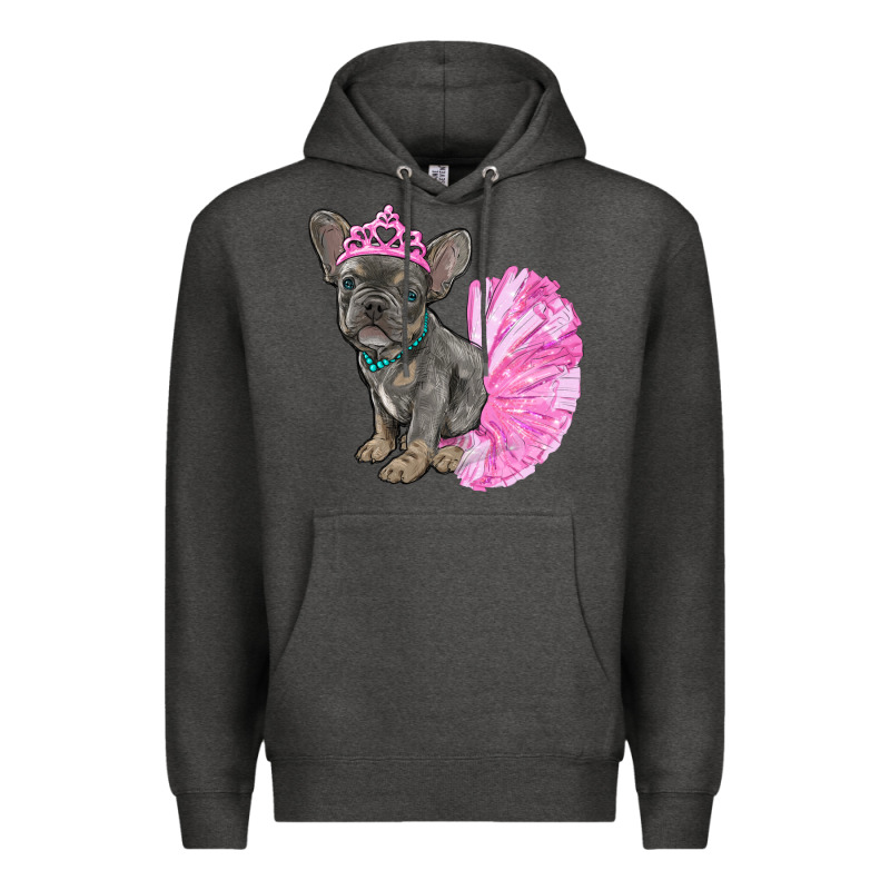 Balerina French Bulldog With Tutu Premium Hoodie by RanaPortraitStore | Teevron