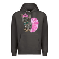 Smoke Balerina French Bulldog With Tutu Premium Hoodie - RanaPortraitStore