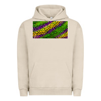 Pigment French Oak Mardi Gras Leopard Urban Hoodie - RanaPortraitStore