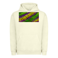 Pigment Pistachio Mardi Gras Leopard Urban Hoodie - RanaPortraitStore