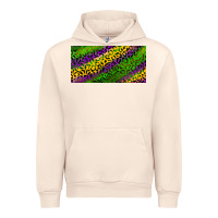 Sandshell Mardi Gras Leopard Urban Hoodie - RanaPortraitStore