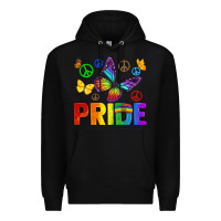 Black hippie pride Premium Hoodie - texasbilliewilder