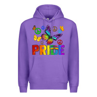 Purple hippie pride Premium Hoodie - texasbilliewilder