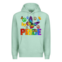 Seafoam hippie pride Premium Hoodie - texasbilliewilder
