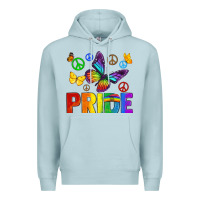 Blue Mist hippie pride Premium Hoodie - texasbilliewilder