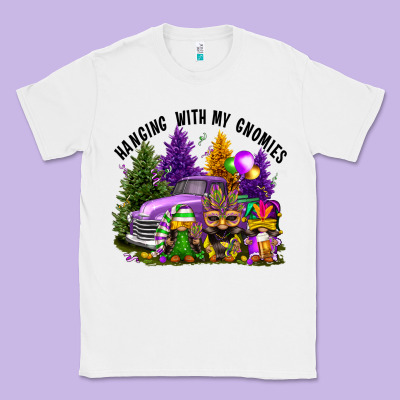 Mardi Gras Hanging With My Gnomies Classic Tee Designed By Fadigitalartstudio