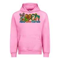 Fuchsia Pink peace love free bird Urban Hoodie - Zillion Design Studio