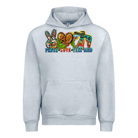 Heather Grey peace love free bird Urban Hoodie - Zillion Design Studio