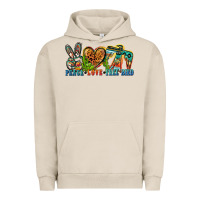 Pigment French Oak peace love free bird Urban Hoodie - Zillion Design Studio