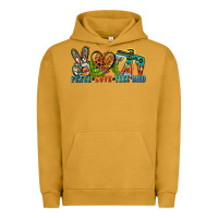 Pigment Peanut Butter peace love free bird Urban Hoodie - Zillion Design Studio