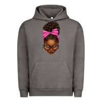 Pigment Tornado afro messy bun pink bow Urban Hoodie - texasbilliewilder