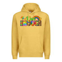 Antique Gold i am enough Premium Hoodie - texasbilliewilder