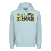 Blue Mist i am enough Premium Hoodie - texasbilliewilder