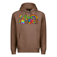Chestnut i am enough Premium Hoodie - texasbilliewilder