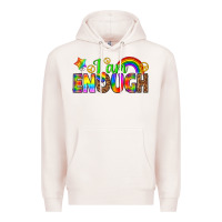 Pale Pink i am enough Premium Hoodie - texasbilliewilder