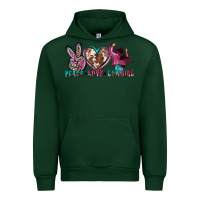 Forest Green peace love cowgirl Urban Hoodie - Zillion Design Studio