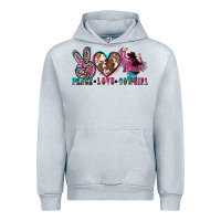 Heather Grey peace love cowgirl Urban Hoodie - Zillion Design Studio