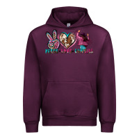 Mauve Wine peace love cowgirl Urban Hoodie - Zillion Design Studio