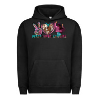 Pigment Black peace love cowgirl Urban Hoodie - Zillion Design Studio