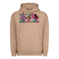 Pigment Burro peace love cowgirl Urban Hoodie - Zillion Design Studio