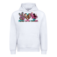 White peace love cowgirl Urban Hoodie - Zillion Design Studio