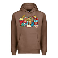 Chestnut teacher coffee cups Premium Hoodie - Zillion Design Studio