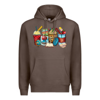 Coffee teacher coffee cups Premium Hoodie - Zillion Design Studio