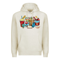 Oatmeal Heather teacher coffee cups Premium Hoodie - Zillion Design Studio