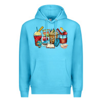 Ocean Blue teacher coffee cups Premium Hoodie - Zillion Design Studio