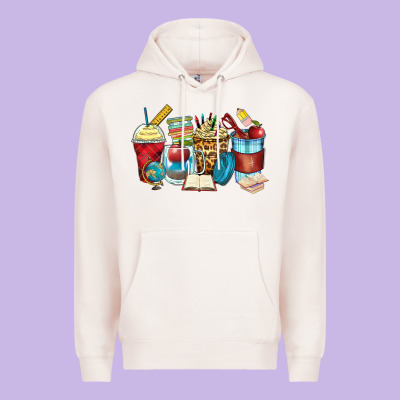 Teacher Coffee Cups Premium Hoodie Designed By Zillion Design Studio