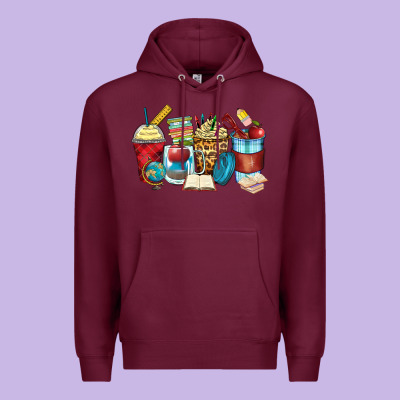 Teacher Coffee Cups Premium Hoodie Designed By Zillion Design Studio