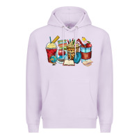 Lilac teacher coffee cups Premium Hoodie - Zillion Design Studio