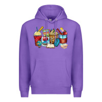 Purple teacher coffee cups Premium Hoodie - Zillion Design Studio