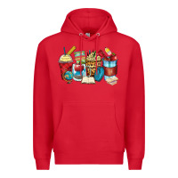 Red teacher coffee cups Premium Hoodie - Zillion Design Studio