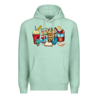 Seafoam teacher coffee cups Premium Hoodie - Zillion Design Studio