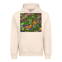 Sandshell mardi gras louisiana crocodile leopard Urban Hoodie - RanaPortraitStore